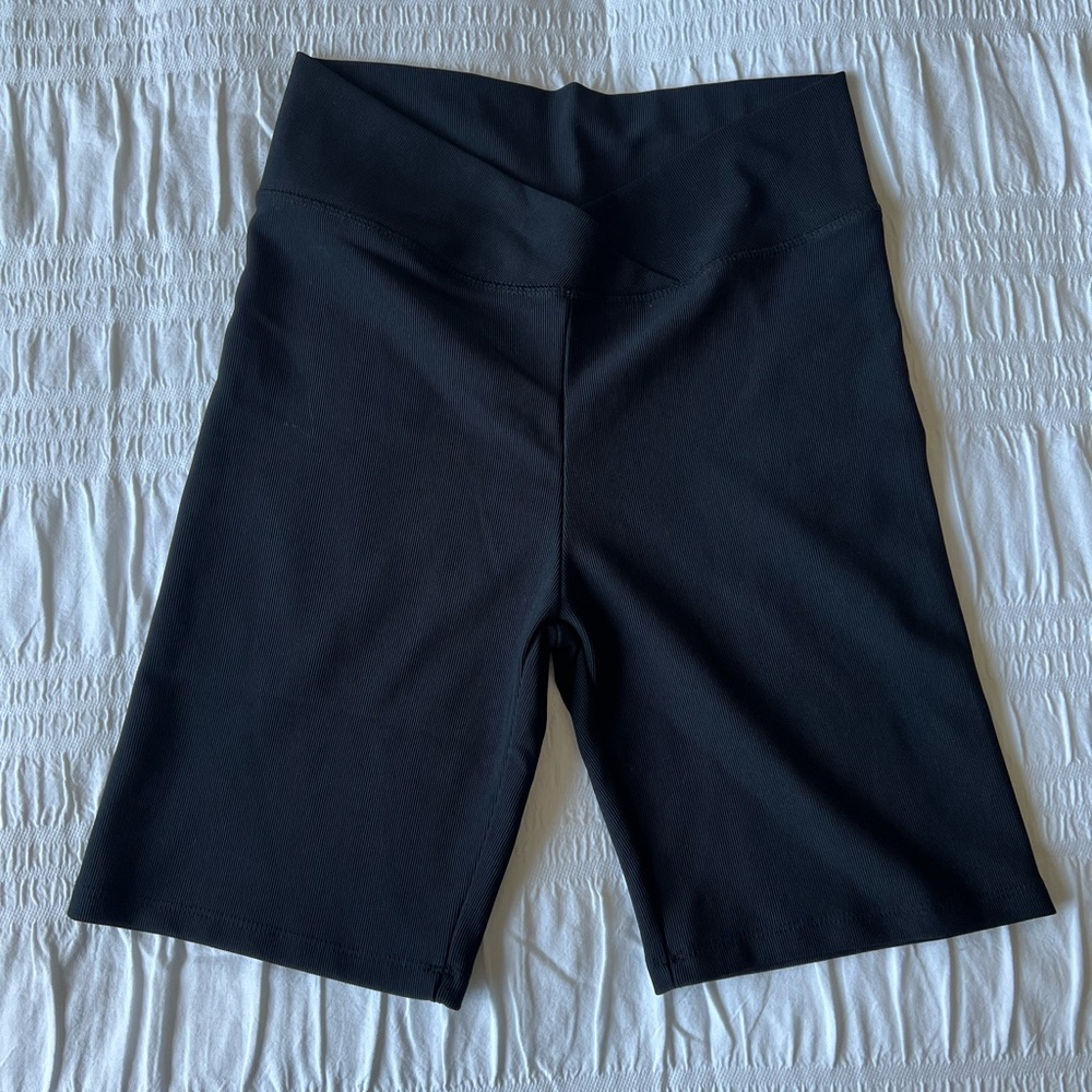 Women's Black High-Waisted Shorts